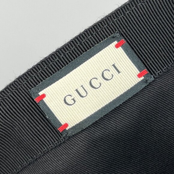 NWT Gucci interlocking G stripe hat in black size M - Picture 12 of 12